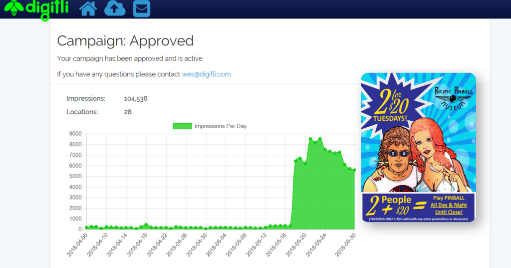 digifli promotion statistics